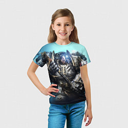 Футболка детская Серый рыцарь, цвет: 3D-принт — фото 2