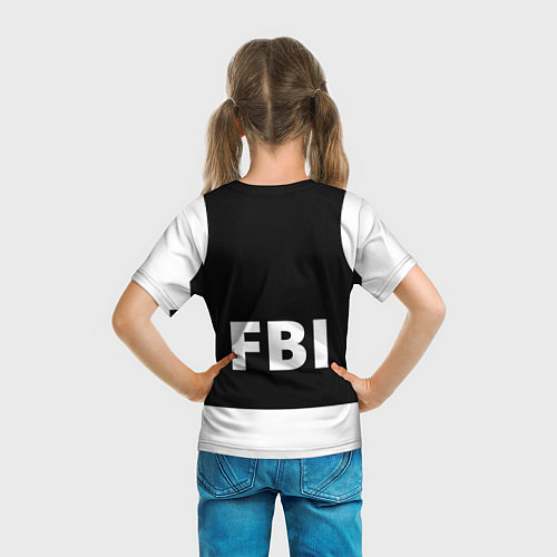 Детская футболка Бронежилет FBI / 3D-принт – фото 6