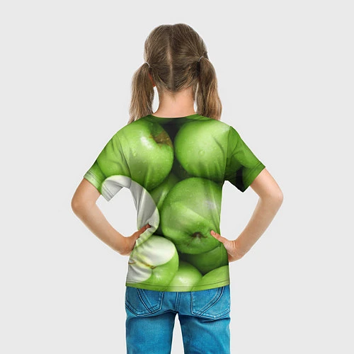 Детская футболка Яблочная / 3D-принт – фото 6