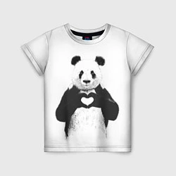 Футболка детская Panda Love, цвет: 3D-принт