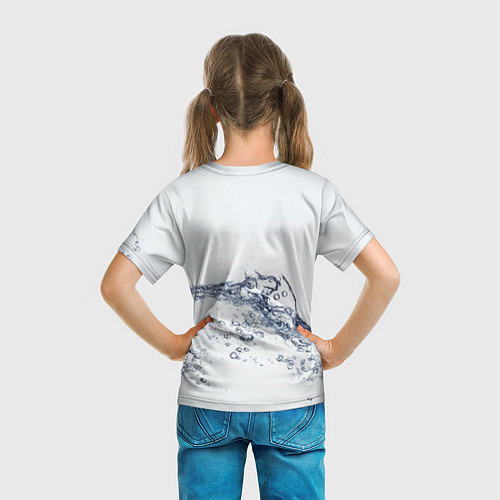Детская футболка Белая вода / 3D-принт – фото 6