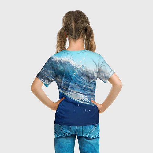 Детская футболка Стихия воды / 3D-принт – фото 6