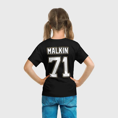 Детская футболка Pittsburgh Penguins: Malkin / 3D-принт – фото 6
