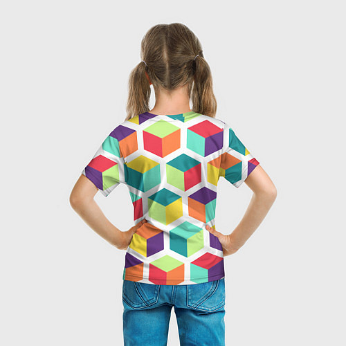 Детская футболка 3D кубы / 3D-принт – фото 6