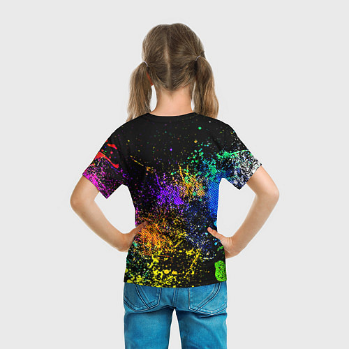 Детская футболка Брызги красок / 3D-принт – фото 6