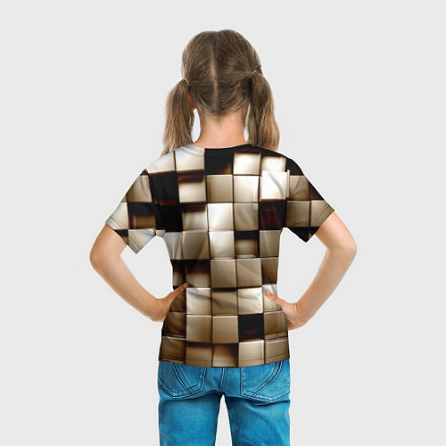 Детская футболка Кубики / 3D-принт – фото 6