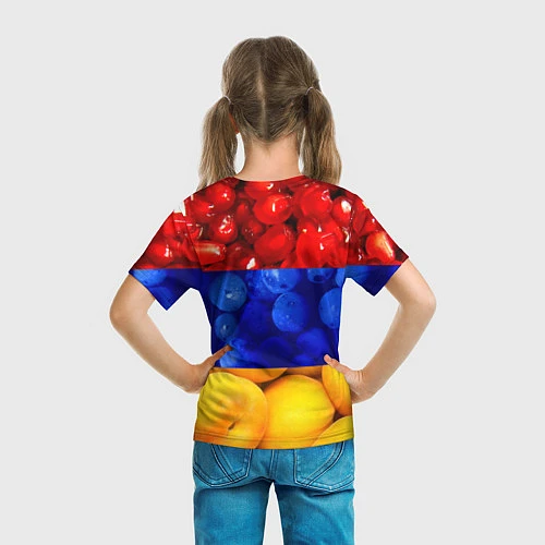 Детская футболка Флаг Армении / 3D-принт – фото 6