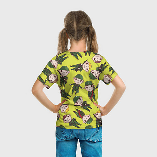 Детская футболка Солдатики в камуфляже / 3D-принт – фото 6