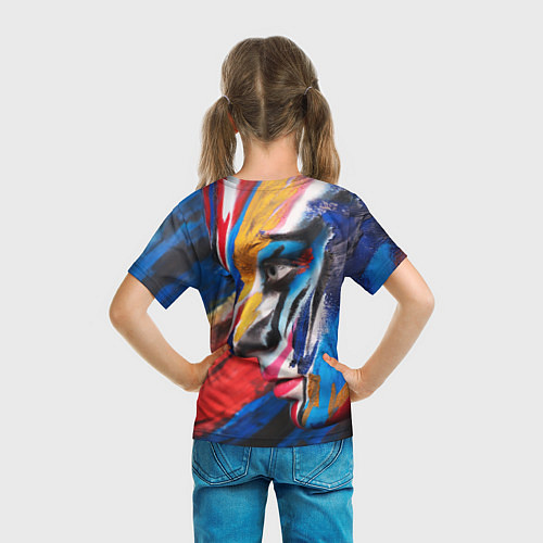Детская футболка Art girl / 3D-принт – фото 6