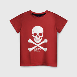 Футболка хлопковая детская X-ray, цвет: красный