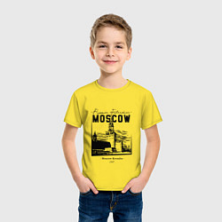 Футболка хлопковая детская Moscow Kremlin 1147, цвет: желтый — фото 2