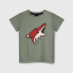 Футболка хлопковая детская Phoenix Coyotes, цвет: авокадо