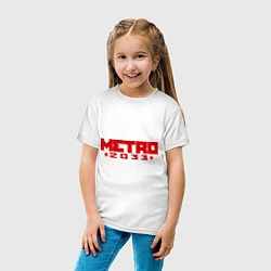 Футболка хлопковая детская Metro 2033, цвет: белый — фото 2