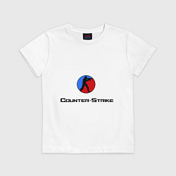 Футболка хлопковая детская Counter Strike, цвет: белый