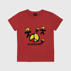 Футболка хлопковая детская Olodum, цвет: красный