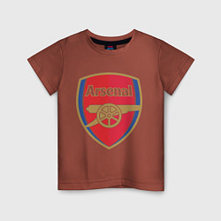 Футболка хлопковая детская Arsenal FC, цвет: кирпичный