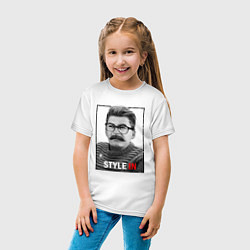 Футболка хлопковая детская Stalin: Style in, цвет: белый — фото 2