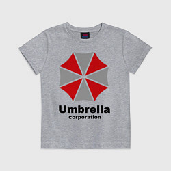 Футболка хлопковая детская Umbrella corporation, цвет: меланж