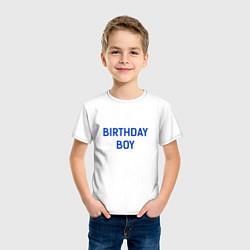 Футболка хлопковая детская Birthday Boy, цвет: белый — фото 2