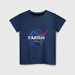 Футболка хлопковая детская Tardis NASA, цвет: тёмно-синий
