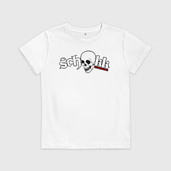 Футболка хлопковая детская Schokk, цвет: белый
