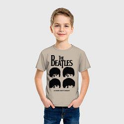 Футболка хлопковая детская A Hard Days Night, цвет: миндальный — фото 2