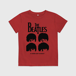 Футболка хлопковая детская A Hard Days Night, цвет: красный