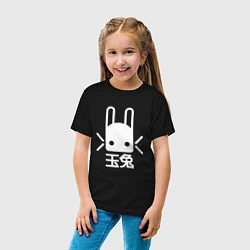 Футболка хлопковая детская Destiny Rabbit, цвет: черный — фото 2