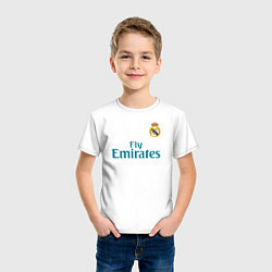 Футболка хлопковая детская Real Madrid: Ronaldo 07, цвет: белый — фото 2