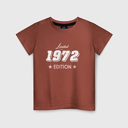 Футболка хлопковая детская Limited Edition 1972, цвет: кирпичный