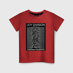 Футболка хлопковая детская Joy Division: Unknown Pleasures, цвет: красный