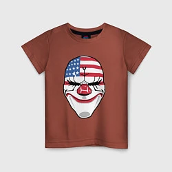 Футболка хлопковая детская American Mask, цвет: кирпичный