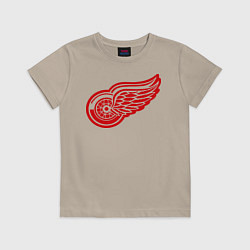 Футболка хлопковая детская Detroit Red Wings: Pavel Datsyuk, цвет: миндальный