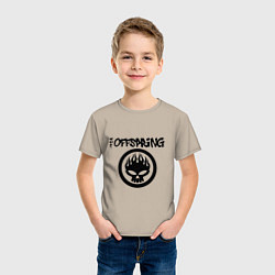 Футболка хлопковая детская The Offspring, цвет: миндальный — фото 2