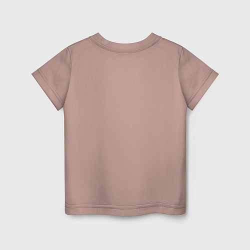 Детская футболка Мопс-бургер / Пыльно-розовый – фото 2