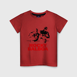 Футболка хлопковая детская Rocky Balboa, цвет: красный