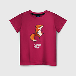 Футболка хлопковая детская Little Foxy, цвет: маджента