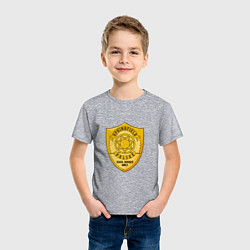 Футболка хлопковая детская Полиция Спрингфилда, цвет: меланж — фото 2