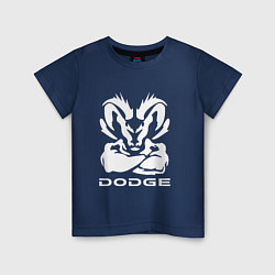 Футболка хлопковая детская Dodge, цвет: тёмно-синий