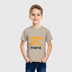 Футболка хлопковая детская Fnatic, цвет: миндальный — фото 2