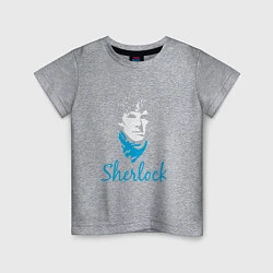 Футболка хлопковая детская Sherlock, цвет: меланж