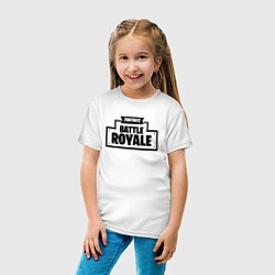 Футболка хлопковая детская Fortnite: Battle Royale, цвет: белый — фото 2