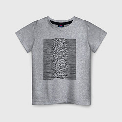 Футболка хлопковая детская Unknown Pleasures, цвет: меланж