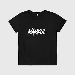Футболка хлопковая детская Markul, цвет: черный