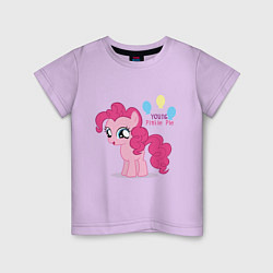 Футболка хлопковая детская Young Pinkie Pie, цвет: лаванда