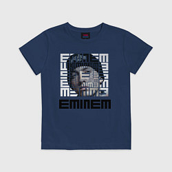 Футболка хлопковая детская Eminem labyrinth, цвет: тёмно-синий
