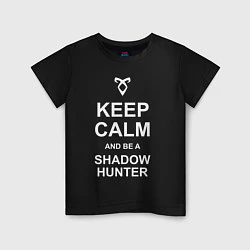Футболка хлопковая детская Be a Shadowhunter, цвет: черный