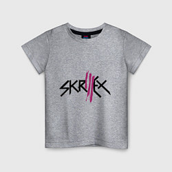 Футболка хлопковая детская Skrillex: violet, цвет: меланж