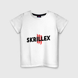 Футболка хлопковая детская Skrillex III, цвет: белый