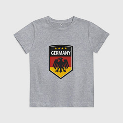 Футболка хлопковая детская Germany Eagle, цвет: меланж